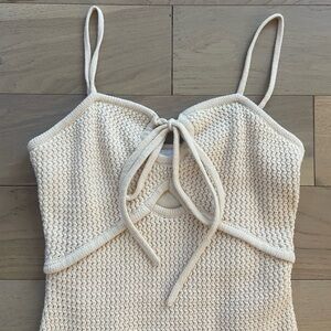 House of Harlow 1960 Beige Knit Dress